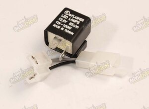 Přerušovač směrovek relé 2kontakt LED žárovky max 100W 85c/min s redukcí