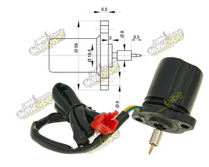 Elektrický sytič pro 2-taktní karburátory CPI, Keeway a jiné
