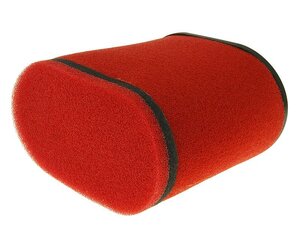 Vzduchový filtr Double Layer Racing - oválný červený