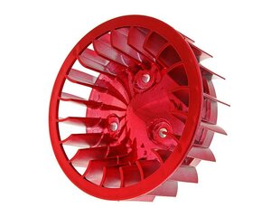 Ventilátor červený chrom Minarelli ležatý, Keeway, CPI, 1E40QMB