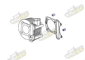 Vymezovací pouzdro na motor GY6 50/80 7x8x14mm -2ks