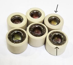 Válečky 15x12mm variátoru 7,7g DL59 Válečky 15x12mm variátoru 7,7g DL59