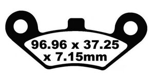 Brzdové obložení CF MOTO Gladiator, Goes, LINHAI, přední Brzdové obložení CF MOTO Gladiator, Goes, LINHAI, přední