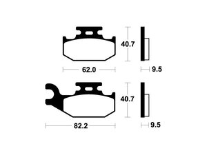 Brzdové obložení SBS 767SI