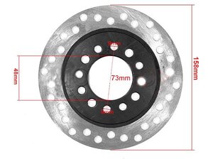 Brzdový kotouč ATV110 ATV125 168mm Brzdový kotouč ATV110 ATV125 168mm