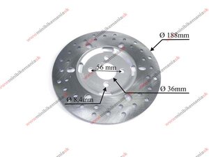 Brzdový kotouč ATV zadní 188mm Brzdový kotouč ATV zadní 188mm