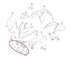 Držák blatníku pro SMC CGE-300