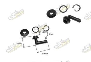 Držák brzdové hadičky -nádobky