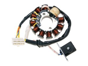 Stator cívka GY6 125 a 150cc 152/157QMI 11 cívek 6 pin alternátor