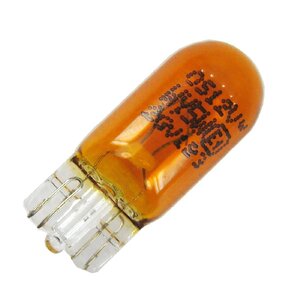 Žárovka 12V 5W W2,1x9,5d W5W celoskleněná-oranžová
