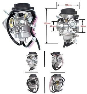 Karburátor Suzuki LTZ400 Kawasaki KFX400 PD36J CFmoto500 X5