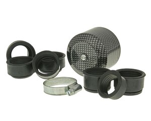 Vzduchový filtr Powerfilter [alu cap 28-44mm] karbon