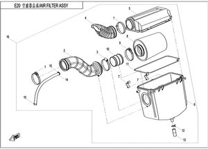 Vzduchový filtr pro CFmoto x550 0800-112000