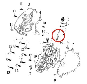 Oska náhonu tachometru pro SMC Jumbo 45838-CJW-00 Oska náhonu tachometru pro SMC Jumbo 45838-CJW-00