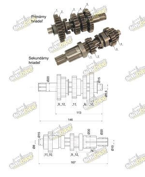 Převodovka pro BS200s7A CG200