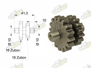 Primární startovací kolečko 16/16 Pro CG200 11z startér