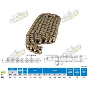 Řetěz 46článkový pro vodní pumpu SMC Jumbo Řetěz 46článkový pro vodní pumpu SMC Jumbo