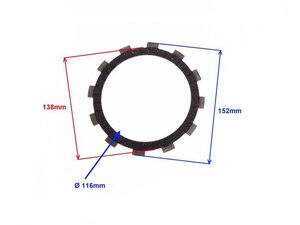 Spojková lamela pro Shineray XY300 STE 4220108