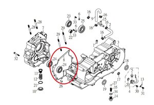 Těsnění motoru pro SMC Jumbo 15251-JOW-00