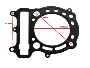 Těsnění pod hlavu pro Linhai 72mm 260, 300