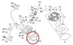 Těsnění pod hlavu pro SMC/Jumbo 300 11181-JOE-00