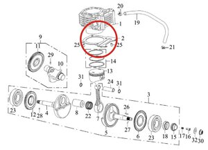 Těsnění pod válec pro SMC/JUMBO 300 11151-JOE-00