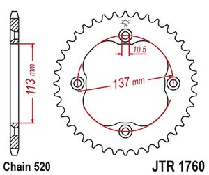 Rozeta Suzuki LTR450 LTZ400 2009-2012 Rozeta Suzuki LTR450 LTZ400 2009-2012