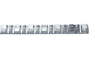 Samolepicí závaží na vyvažování kol 5gx7 a 2,5gx6 Chrom