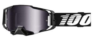 Brýle 100% Armega Black Silver Flash Mirror
