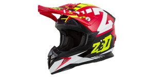 Dětská helma X1,9D ZED červená/žlutá fluo/černá/bílá L Dětská helma X1,9D ZED červená/žlutá fluo/černá/bílá L