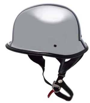 Německá chromová helma - zrcadlový lesk XXL Německá chromová helma - zrcadlový lesk XXL