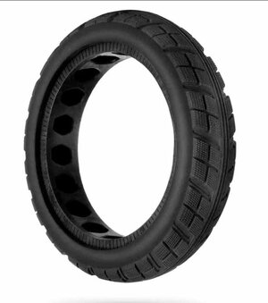 Pneumatika 8,5x2 plná odolná proti defektu černá