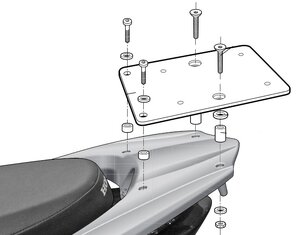 Nosič kufru HONDA VISION /NSC50/110/125 R.v.:2011-2016 SHAD Nosič kufru HONDA VISION /NSC50/110/125 R.v.:2011-2016 SHAD