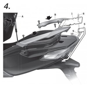 Nosič kufru SYM JOYMAX GTS NEW 125-300 13-14 S0JM13ST Nosič kufru SYM JOYMAX GTS NEW 125-300 13-14 S0JM13ST