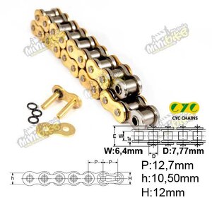 Řetěz 420SV-O-kroužek o-ringová