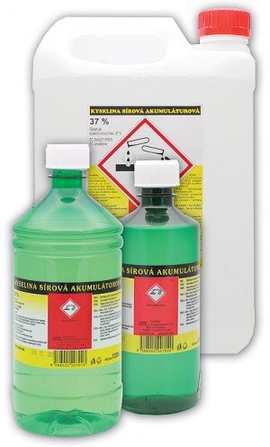 Kyselina sírová akumulátorová 37% 0,5L 600g