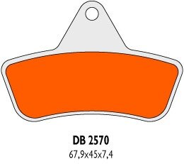 Brzdové obložení DB2570QDN DB2570QDN Brzdové obložení DB2570QDN DB2570QDN