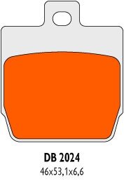 Brzdové obložení Delta Braking Sinter DB2024SRN Brzdové obložení Delta Braking Sinter DB2024SRN