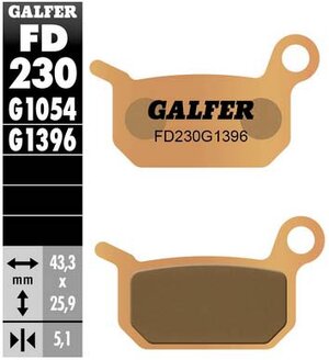 Brzdové obložení KTM SX50 SX65 FD230 KH325 Brzdové obložení KTM SX50 SX65 FD230 KH325