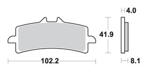 Brzdové obložení SBS 901HS KH447 Suzuki Aprilia Honda Brzdové obložení SBS 901HS KH447 Suzuki Aprilia Honda