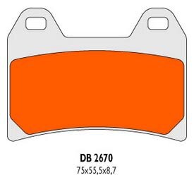 Brzdové obložení DB2670RDN