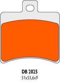 Brzdové obložení Delta Braking Sinter DB2025SRN Brzdové obložení Delta Braking Sinter DB2025SRN