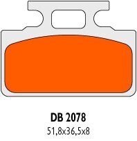 Brzdové obložení Delta Braking Sinter DB2078SRN