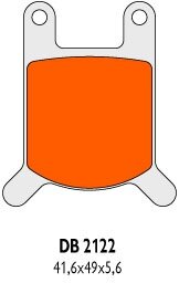 Brzdové obložení Delta Braking Sinter DB2122SRN