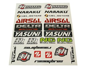 Nálepky sada 29x34cm 22 ks Nálepky sada 29x34cm 22 ks