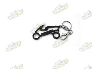 Přívěsek na klíče skútr černý ALU 80x40mm 4113811