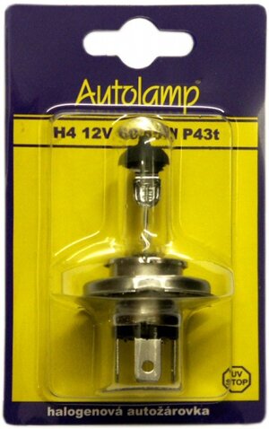 Žárovka H4 60/55W P43t Autolamp Žárovka H4 60/55W P43t Autolamp