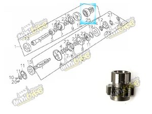 Startovací kolečko 15z pro motory ZS155 Zongshen